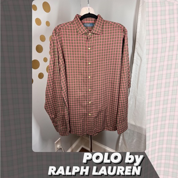 Polo Ralph Lauren Other - EUC Polo By Ralph Lauren Red & Green Button Down Shirt